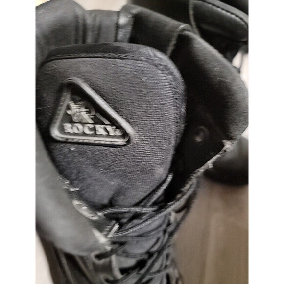 Rocky RB/01-01 Men’s Black Leather Insulated Military Combat Boots Sz 9.5 W main image 3